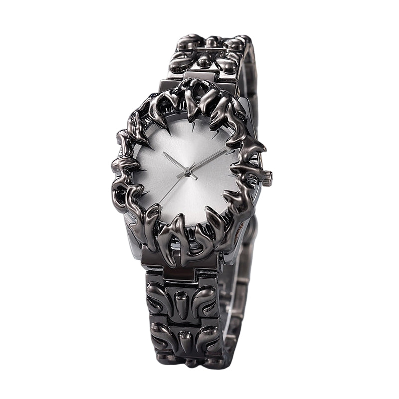 ⌚ LIMITED-TIME 50% OFF! ✨ Creative Claw-Shaped Quartz Watch for Men – Red Dial, Sculptural Bracelet, Statement Style 🔥