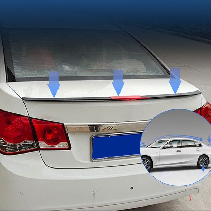 🚗 ¡50% DE DESCUENTO POR TIEMPO LIMITADO! ✨ Alerón Trasero Deportivo para Auto – ABS, Ajustable de 3 Piezas, Sin Perforación 🏁