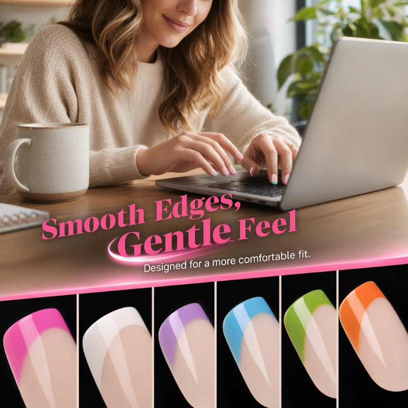 Uñas postizas Color Pop: uñas postizas adhesivas de Color Pop
