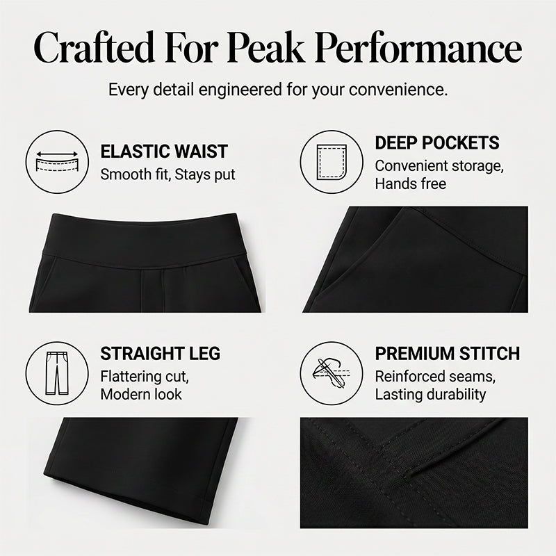 ⏳Time-Limited Special⏰Women's High-Waisted Stretch Cropped Pants