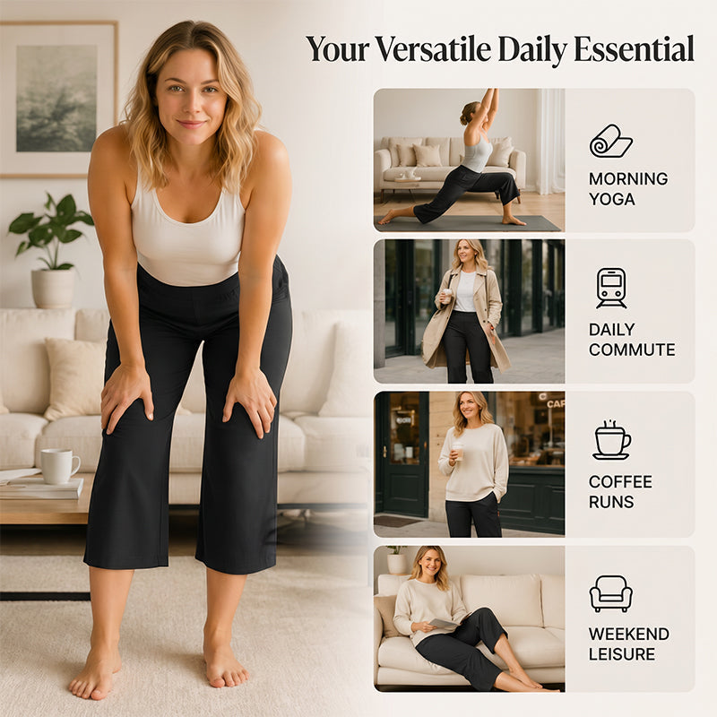 ⏳Time-Limited Special⏰Women's High-Waisted Stretch Cropped Pants