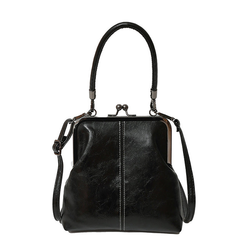Bolso Bandolera para Mujer con Cierre de Broche y Asa Superior