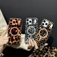 Funda para iPhone con Estampado de Leopardo Magnética