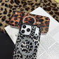 Funda para iPhone con Estampado de Leopardo Magnética