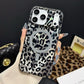 Funda para iPhone con Estampado de Leopardo Magnética