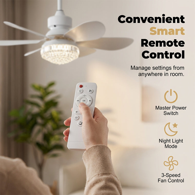 Ventilador de techo LED refrigerante 2 en 1