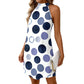 👗50% OFF!✨Flattering Halter A-Line Dress – Polka Dot Print, Sleeveless, Vacation Ready 🌸