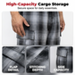 👖 LIMITED-TIME 50% OFF! ✨ Men's Retro Plaid Loose Fit Cargo Pants – Wide Leg, Cargo Pockets, Drawstring Waist 🌿