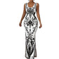 Vestido Maxi Clásico con Estampado Floral para Mujer