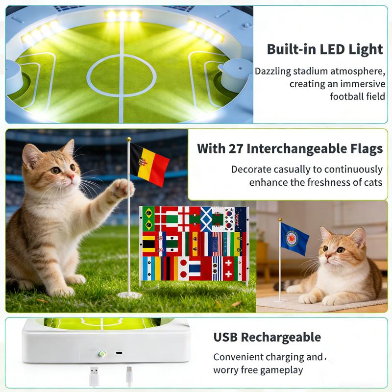 Interactive Cat Football Field Chasing Toy