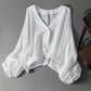 Mujeres ligera camisa de protección solar suelta pura chaqueta casual