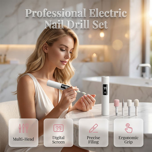 2026 GRAN OFERTA😎¡Más de 50 MIL UNIDADES VENDIDAS!💕Lijadora Eléctrica Profesional para Uñas – Alisa uñas gruesas, pantalla con 99 velocidades. Varios cabezales para dar forma y pulir. ¡Salón de manicura en casa!