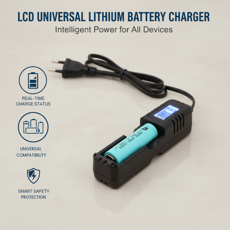 ⏳Oferta por Tiempo Limitado⏰Cargador Universal de Baterías de Litio con Pantalla LCD