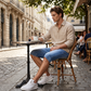 Pantalones cortos de denim ligeros de verano para hombre