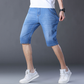 Pantalones cortos de denim ligeros de verano para hombre