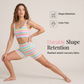 🌬️ Dam regnbågsrandigt tanktop & shorts-set – andningsbart, mjukt & perfekt för lata dagar & varma kvällar 🌅