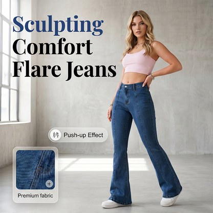 ⏳Limited-time 50% off⏰Women's Classic Slim Fit Stretch Flare Jeans👖