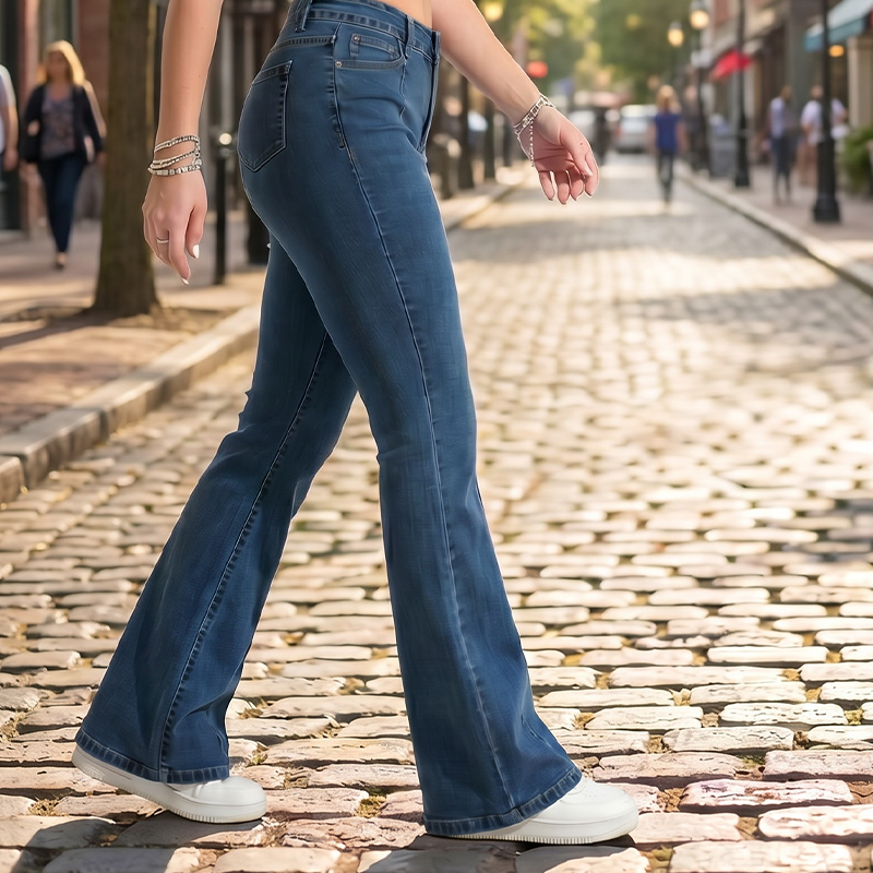 ⏳Limited-time 50% off⏰Women's Classic Slim Fit Stretch Flare Jeans👖