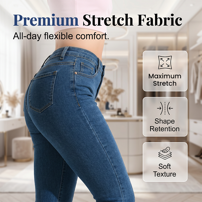⏳Limited-time 50% off⏰Women's Classic Slim Fit Stretch Flare Jeans👖