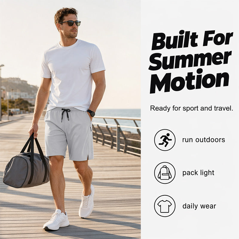 🥳¡VENTA CALIENTE 2026!🥳💞¡Más de 50K Vendidos!✨💝 Shorts Deportivos de Secado Rápido para Hombre con Bolsillos con Cierre
