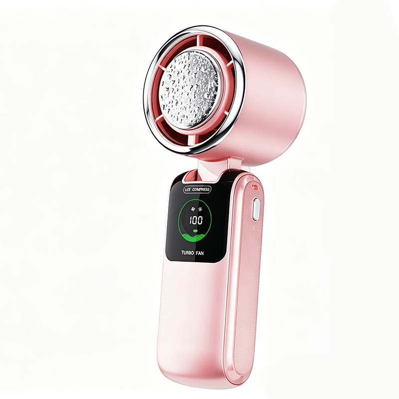 Foldable Handheld Fan with Semiconductor Cooling Plate