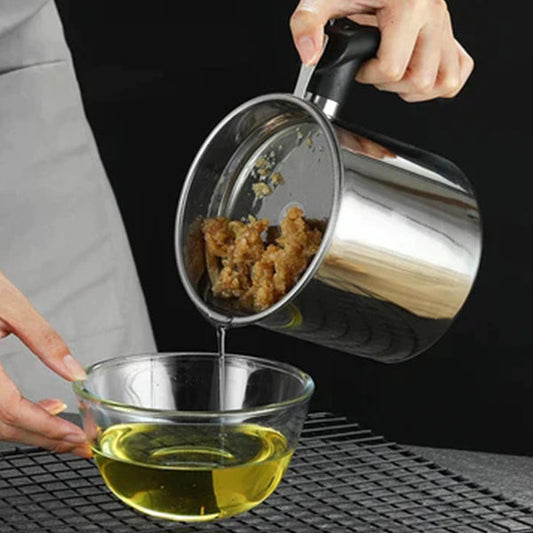🎁 Venta caliente ✨  Tarro de aceite de cocina de acero inoxidable 304 🌟
