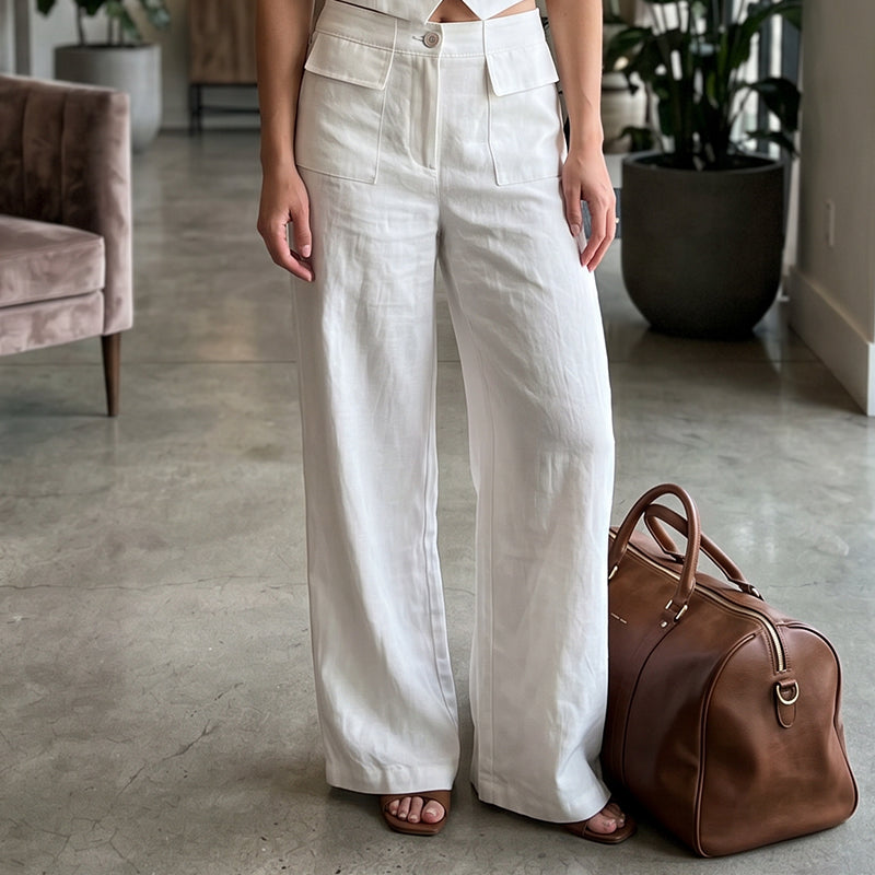 ⏰ ¡LA CUENTA REGRESIVA HA COMENZADO! 50% OFF – solo 3 días | Pantalón holgado de algodón y lino para mujer | Comodidad natural y estilo relajado