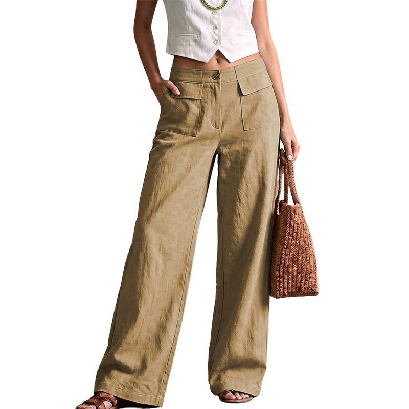 ⏰ ¡LA CUENTA REGRESIVA HA COMENZADO! 50% OFF – solo 3 días | Pantalón holgado de algodón y lino para mujer | Comodidad natural y estilo relajado