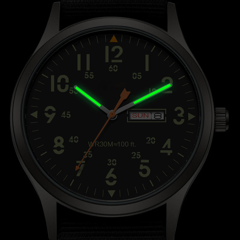 ⌚ LIMITED-TIME 50% OFF! ✨ Men's Quartz Watch with Luminous Display – Dual Glow, 30M Water Resistant, Date Window 🕶️