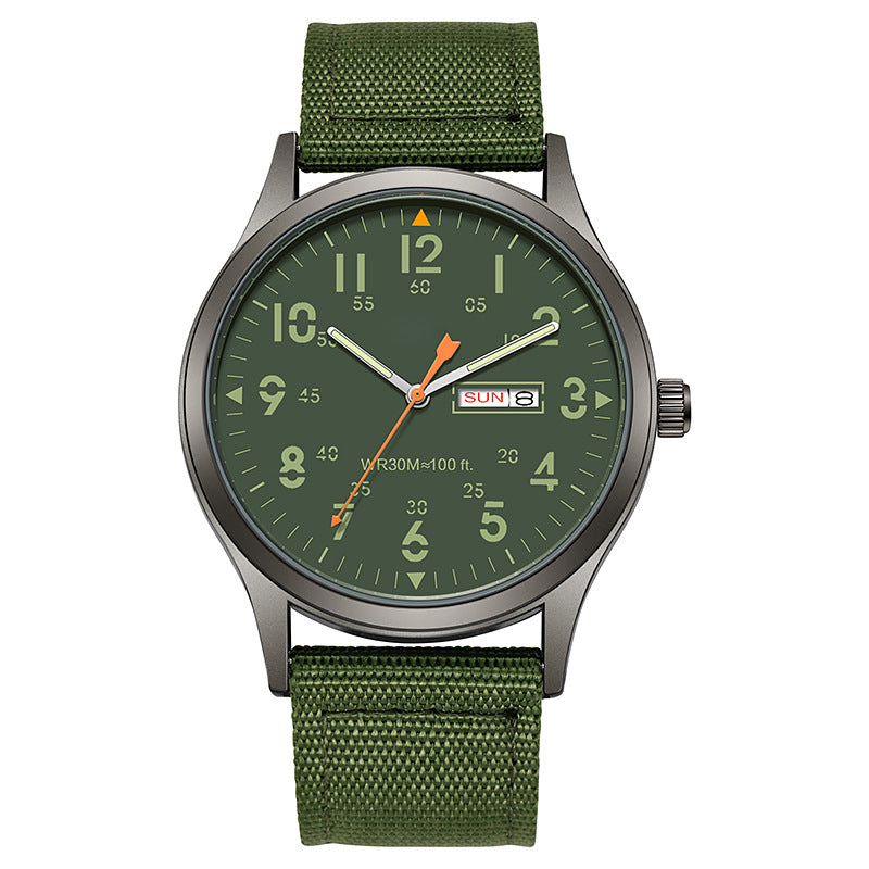 ⌚ LIMITED-TIME 50% OFF! ✨ Men's Quartz Watch with Luminous Display – Dual Glow, 30M Water Resistant, Date Window 🕶️