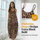 Vestido Maxi con correa de espagueti con estampado de leopardo para mujer