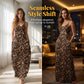 Vestido Maxi con correa de espagueti con estampado de leopardo para mujer