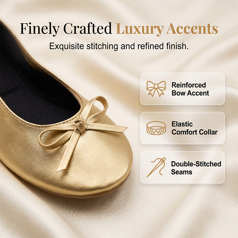 🎁2026 Novedades 50% DE DESCUENTO💥Zapatillas de Ballet Plegables Elegantes para Mujer – Ligeras y portátiles – Perfectas para viaje, oficina o comodidad de respaldo – elegantes y prácticas ✨🌸
