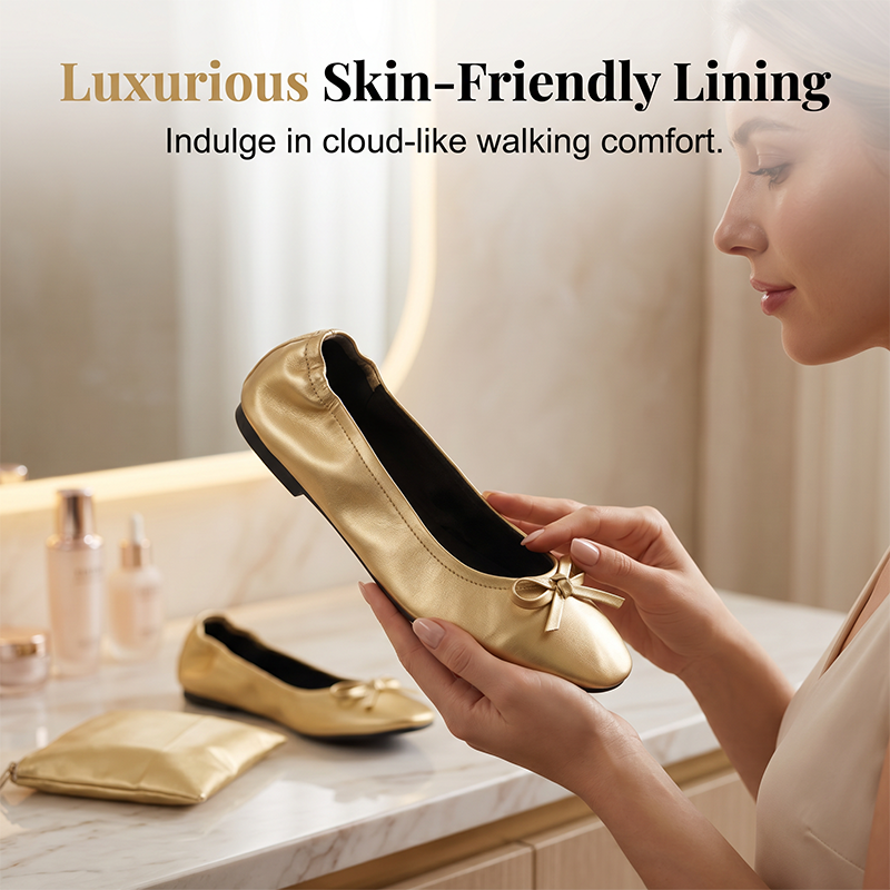🎁2026 Novedades 50% DE DESCUENTO💥Zapatillas de Ballet Plegables Elegantes para Mujer – Ligeras y portátiles – Perfectas para viaje, oficina o comodidad de respaldo – elegantes y prácticas ✨🌸