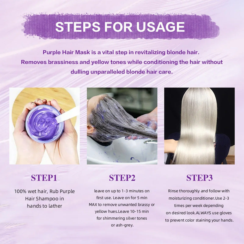 💜🌸 Mascarilla Capilar Púrpura – Hidratación Profunda y Fragancia Duradera que Enamora Todo el Día 💧✨
