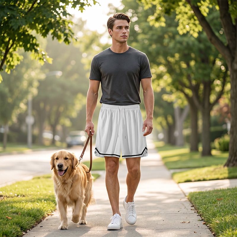 Men's Quick-Dry Athletic Drawstring Shorts