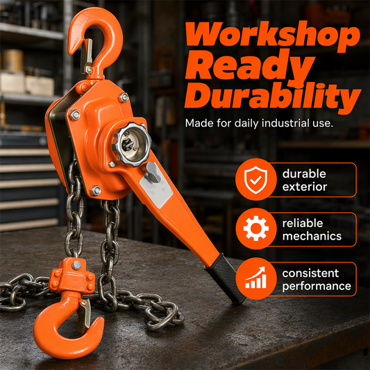 🎁2026 Novedades 50% DE DESCUENTO💥Polipasto Manual de Cadena de Carga Pesada – Acero duradero y elevación suave – Perfecto para talleres, garajes o construcción – confiable y fácil de usar 🏗️✨