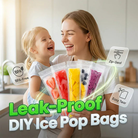 🧊 ¡50% DE DESCUENTO AHORA! ⌛ Bolsas DIY para Helados con Cierre Zip – Reutilizables y fáciles de llenar – Perfectas para helados caseros saludables – ideales para meriendas de verano y niños 🍓🍦✨