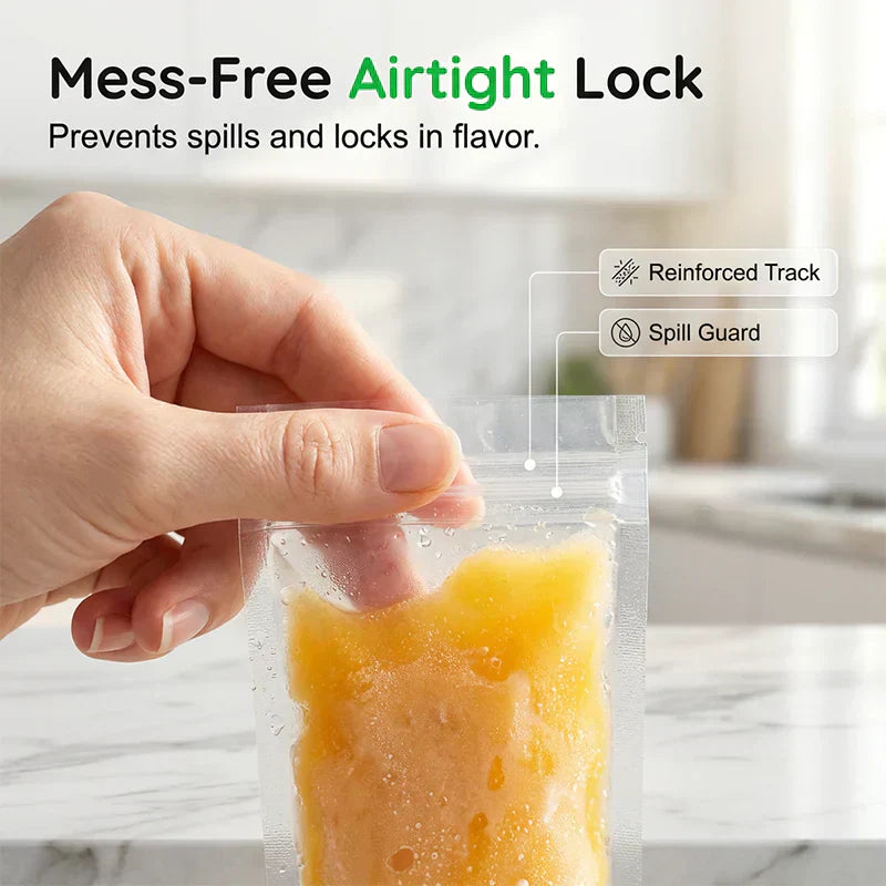 🧊 50% OFF NOW! ⌛ DIY Zip-Seal Ice Pop Bags – Reusable & easy to fill – Perfect for healthy frozen treats – great for summer snacks and kids 🍓🍦✨