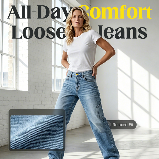 🎉 ¡TIEMPO LIMITADO 50% DE DESCUENTO! 👖 Jeans de Pierna Recta Holgados Premium – Denim de Alta Calidad, Comodidad Relajada y Estilo Sin Esfuerzo ✨