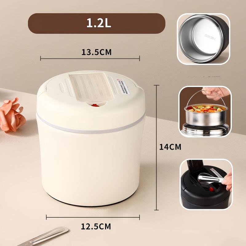🍱 50% OFF NOW! ⏰ Vacuum Insulated Food Jar with Folding Spoon – Keeps hot/cold for 12h – Leak-proof & portable – perfect for lunch, travel or office 🥄🌿✨