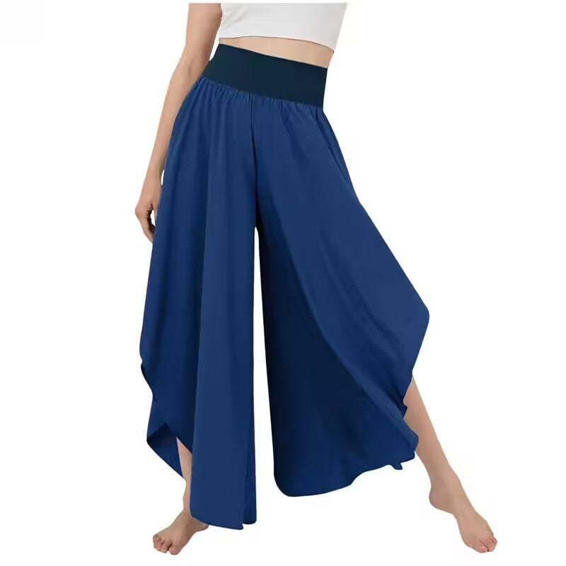 Pantalones de Pierna Ancha Ligeros y Fluidos para Mujer