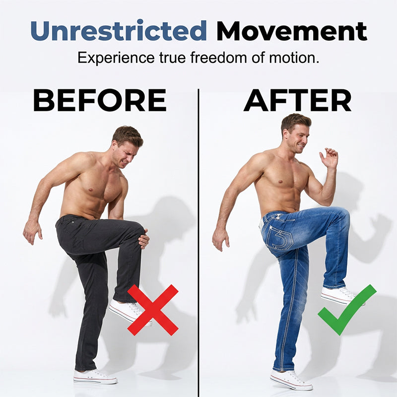 Jeans para Hombre de Alta Elasticidad con Doble Costura