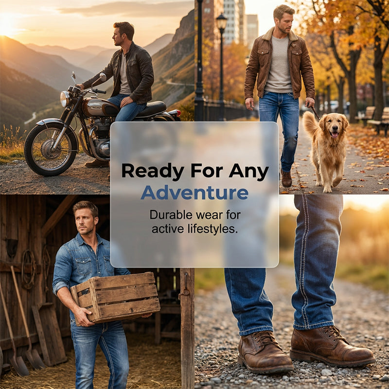 Jeans para Hombre de Alta Elasticidad con Doble Costura