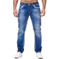Jeans para Hombre de Alta Elasticidad con Doble Costura