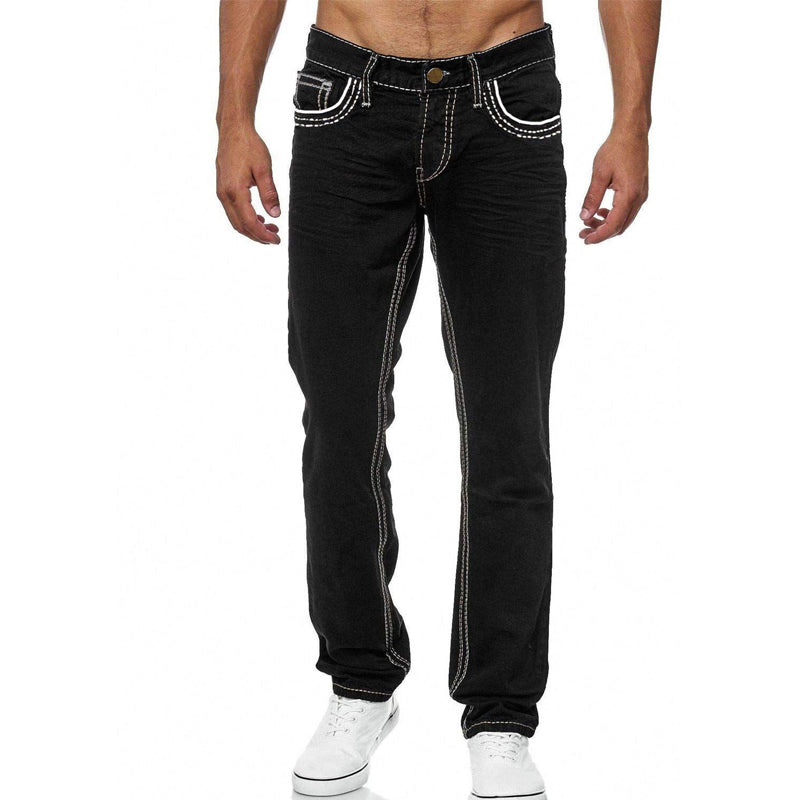 Jeans para Hombre de Alta Elasticidad con Doble Costura