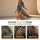 🌺 2026 Sale — Over 46,000 Sold!✨ Chevron Print V-Neck Midi Dress