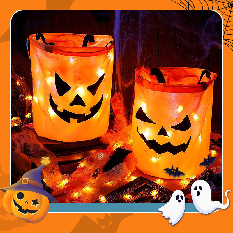 🎁2026 New Arrivals 50% OFF💥Halloween Glowing Pumpkin Bag – LED Lights & Spacious Interior 🍬