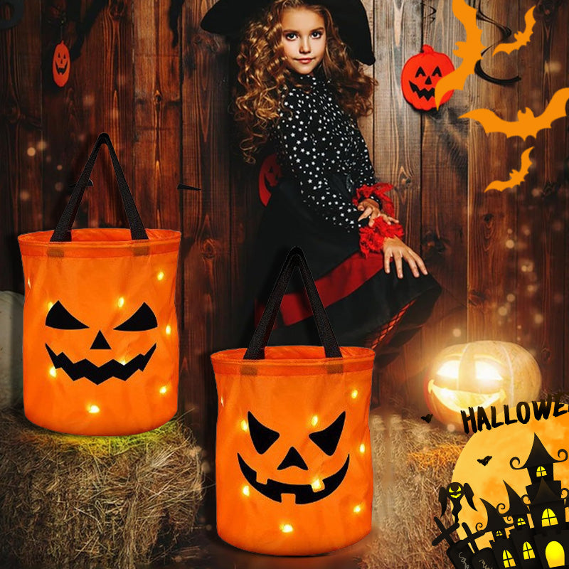 🎁2026 New Arrivals 50% OFF💥Halloween Glowing Pumpkin Bag – LED Lights & Spacious Interior 🍬