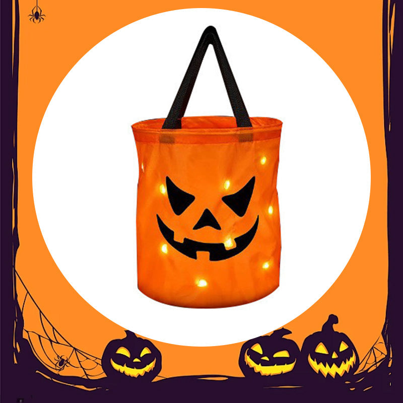 🎁2026 New Arrivals 50% OFF💥Halloween Glowing Pumpkin Bag – LED Lights & Spacious Interior 🍬